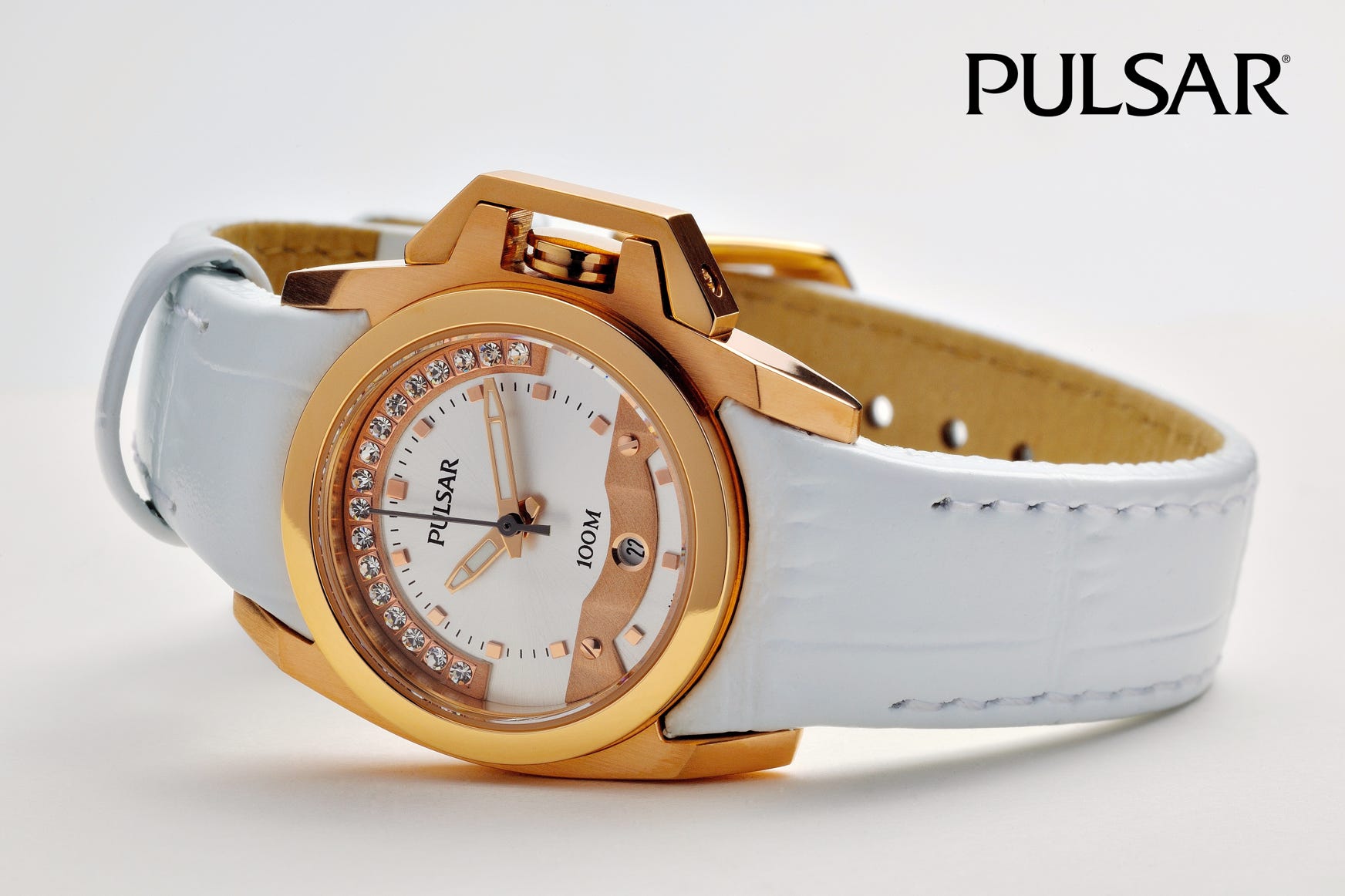 Pulsar dames horloge met briljantjes